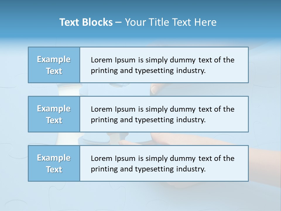 Solution Hand White PowerPoint Template