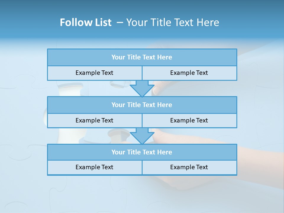 Solution Hand White PowerPoint Template