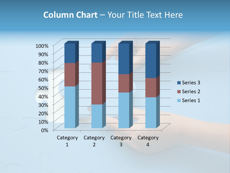 Solution Hand White PowerPoint Template