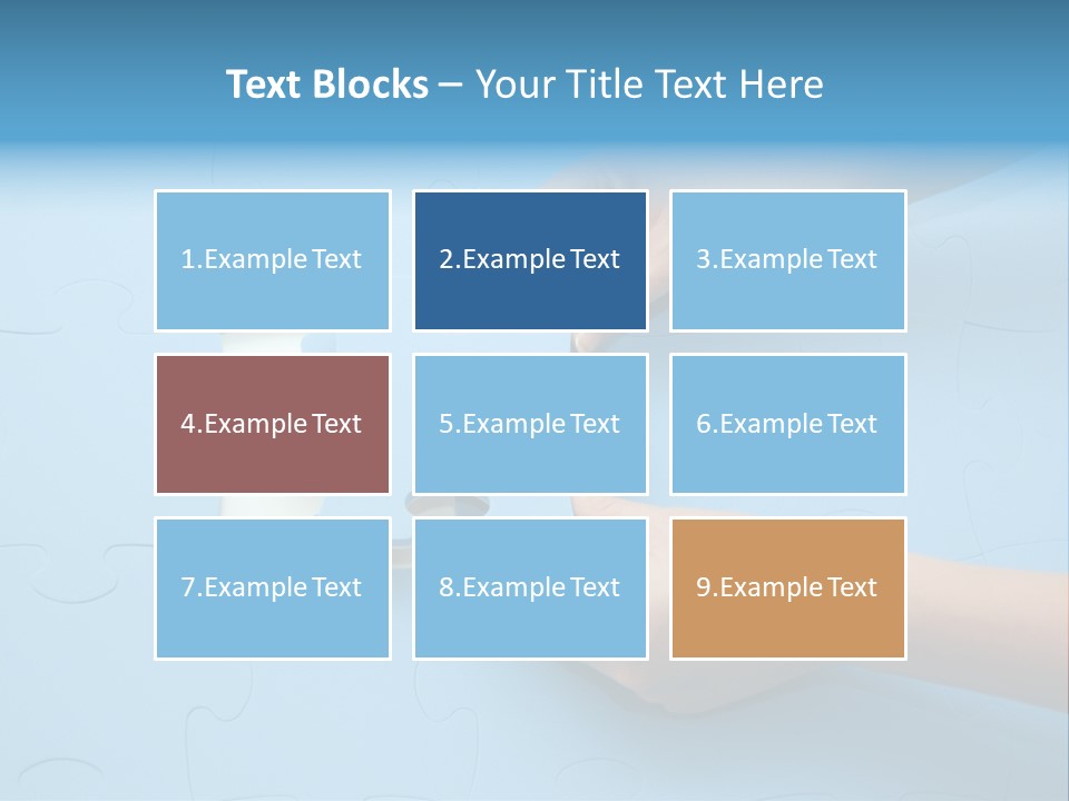 Solution Hand White PowerPoint Template