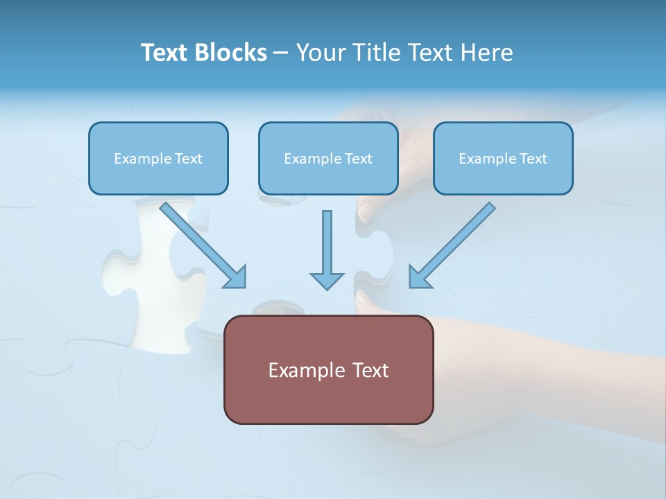 Solution Hand White PowerPoint Template