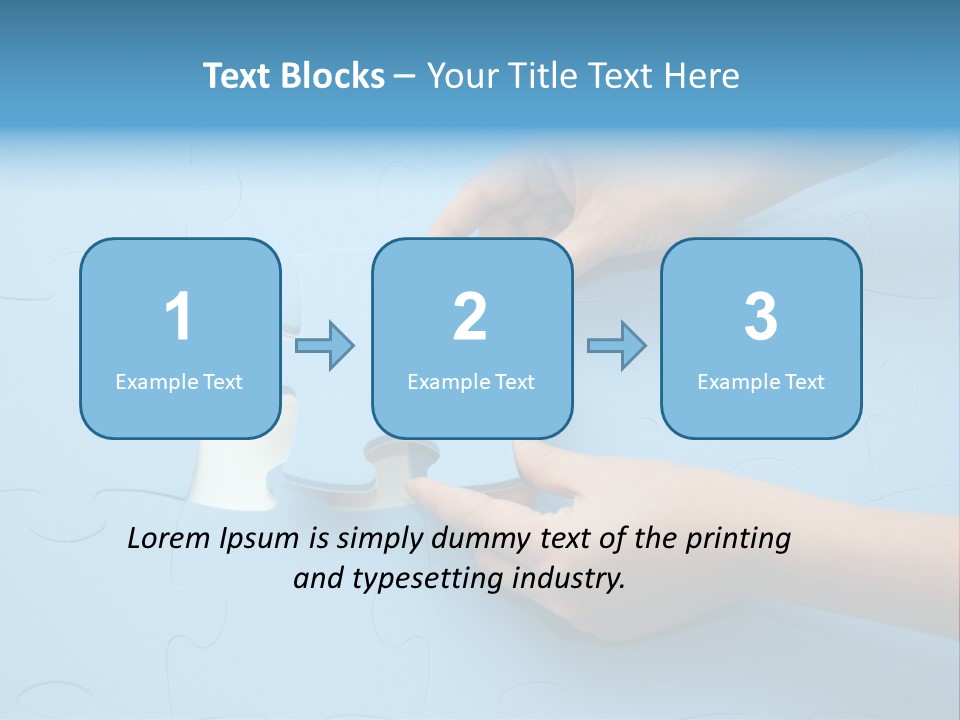 Solution Hand White PowerPoint Template