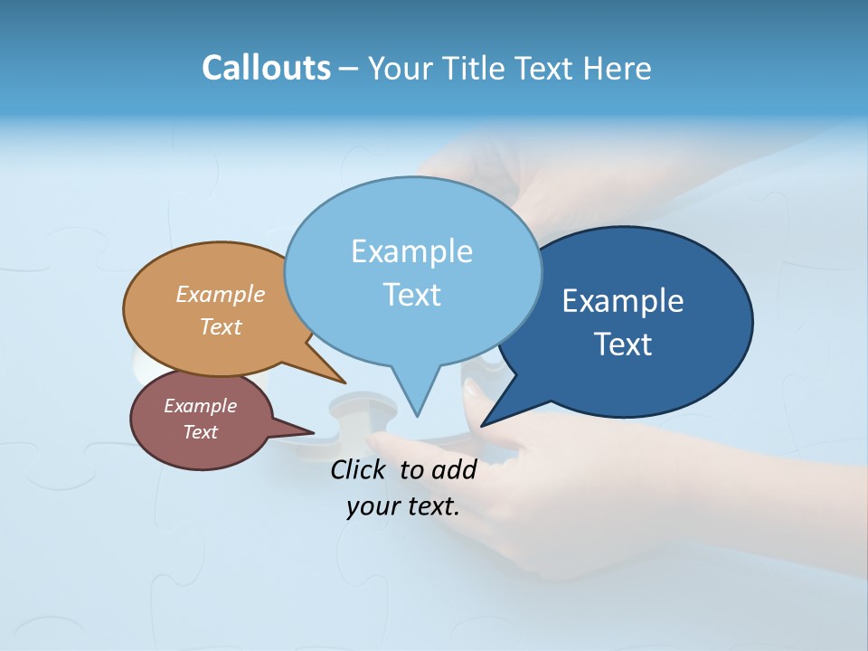 Solution Hand White PowerPoint Template