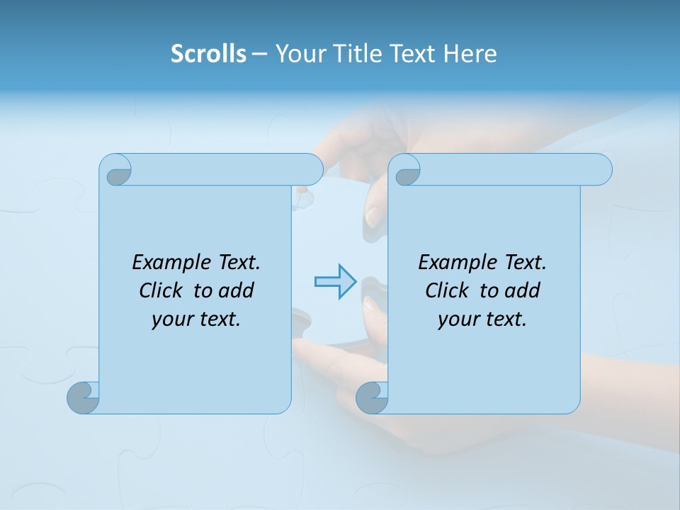 Solution Hand White PowerPoint Template