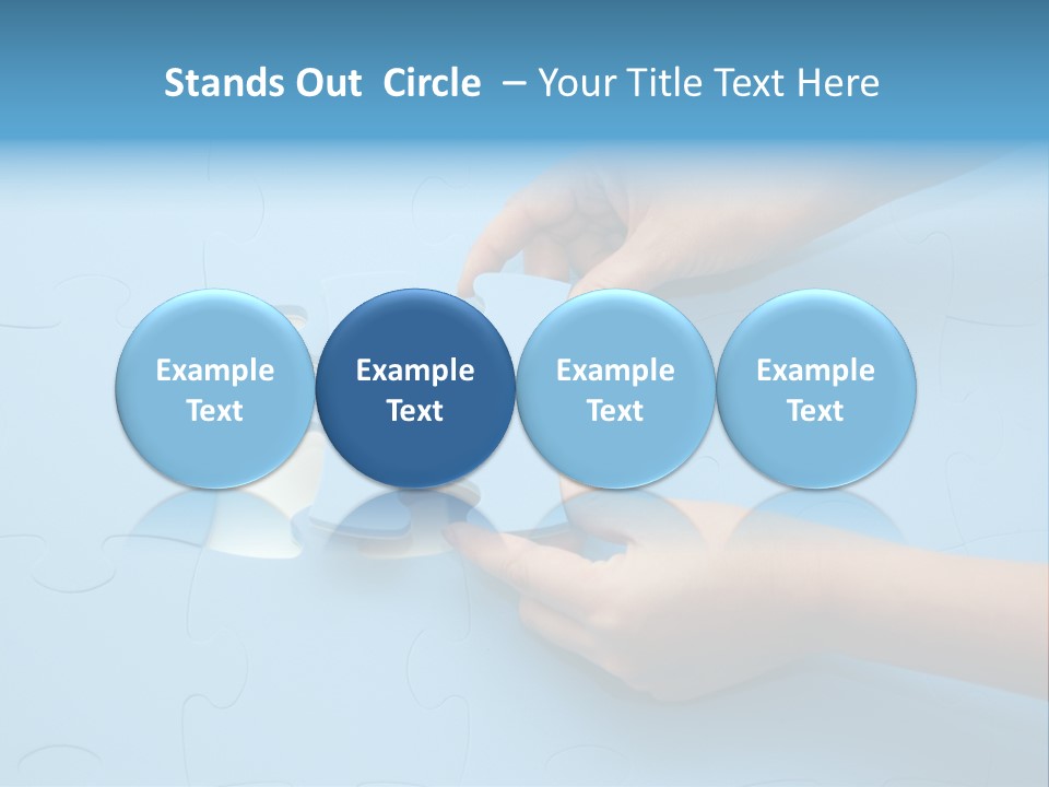 Solution Hand White PowerPoint Template
