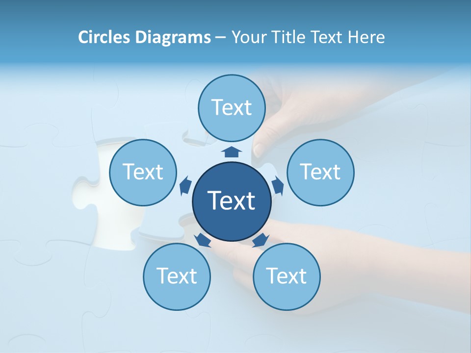 Solution Hand White PowerPoint Template