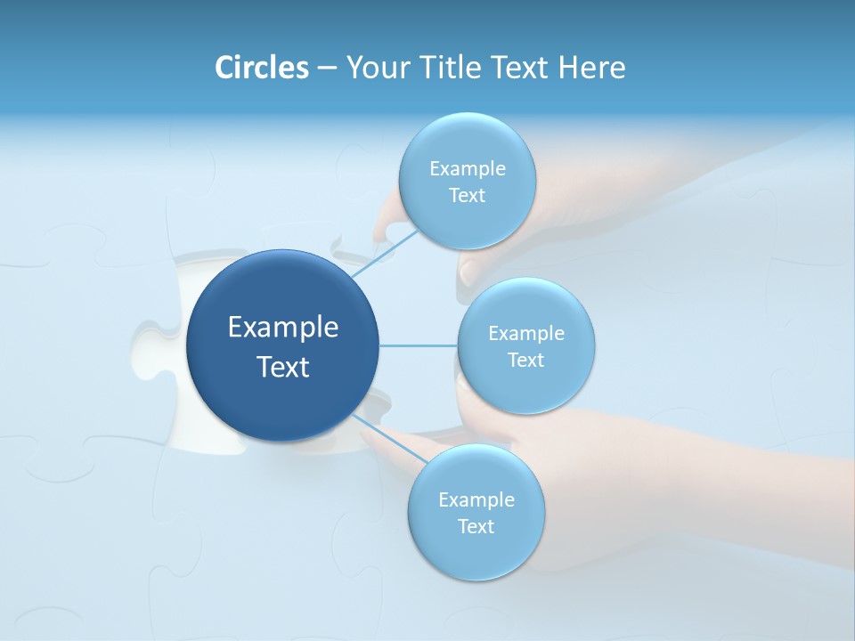 Solution Hand White PowerPoint Template