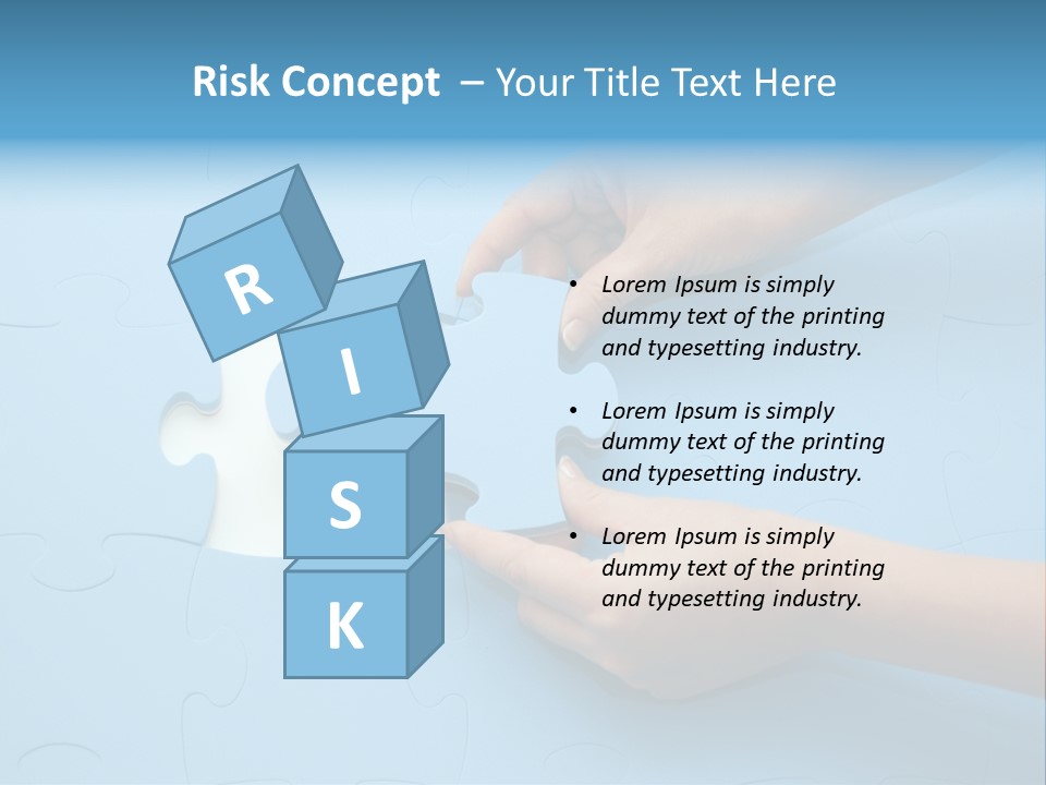 Solution Hand White PowerPoint Template