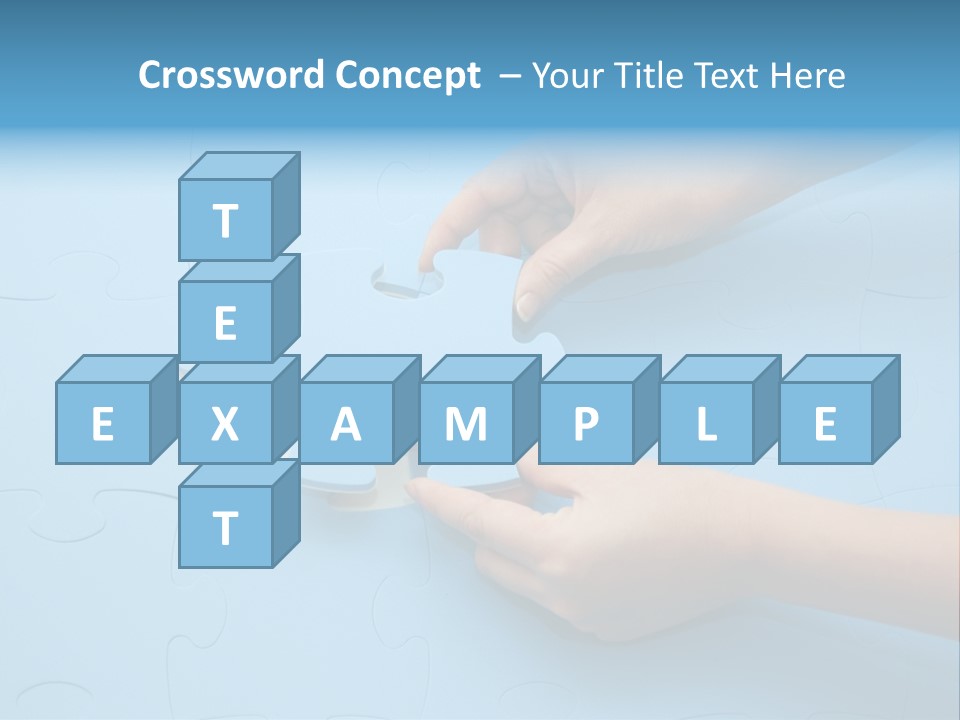Solution Hand White PowerPoint Template