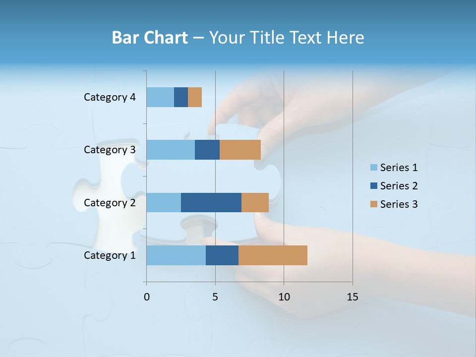 Solution Hand White PowerPoint Template