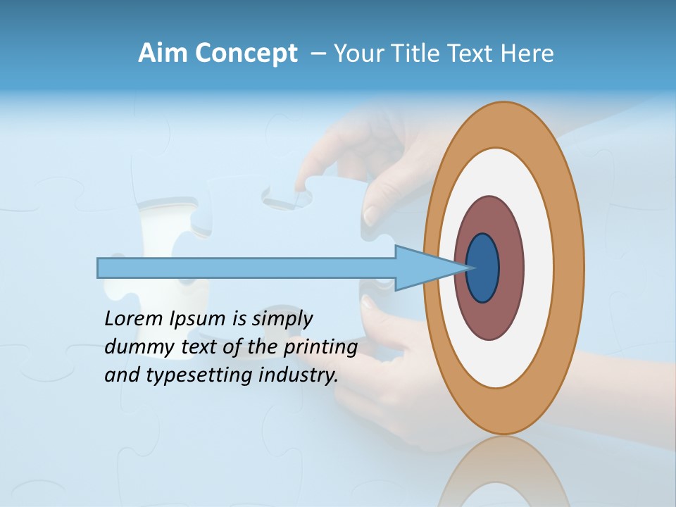 Solution Hand White PowerPoint Template