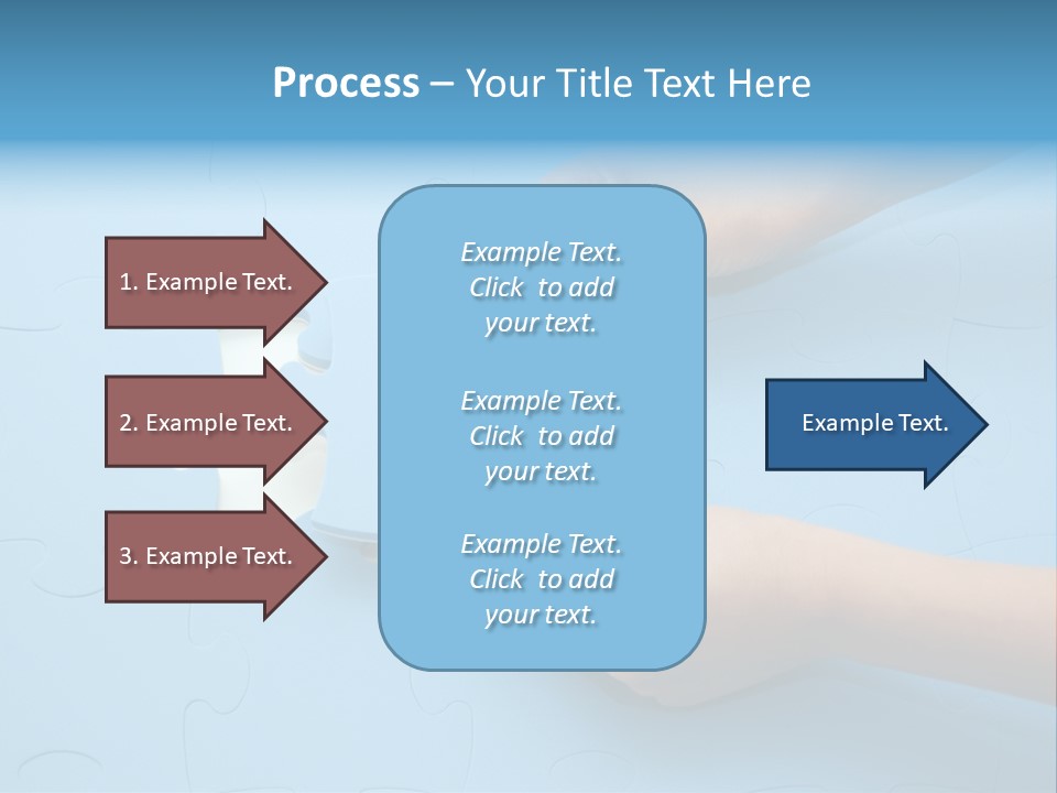 Solution Hand White PowerPoint Template
