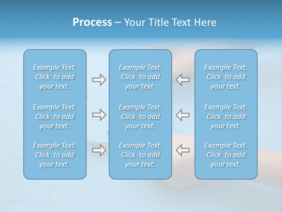 Solution Hand White PowerPoint Template