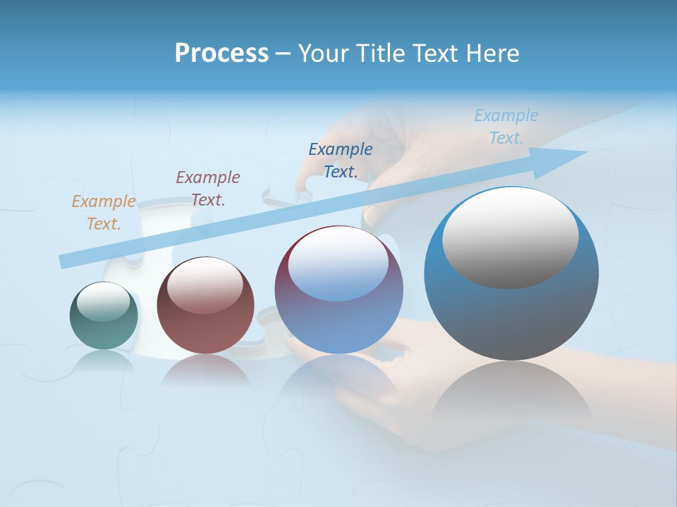 Solution Hand White PowerPoint Template