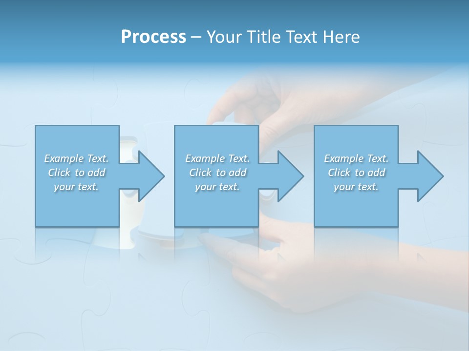 Solution Hand White PowerPoint Template