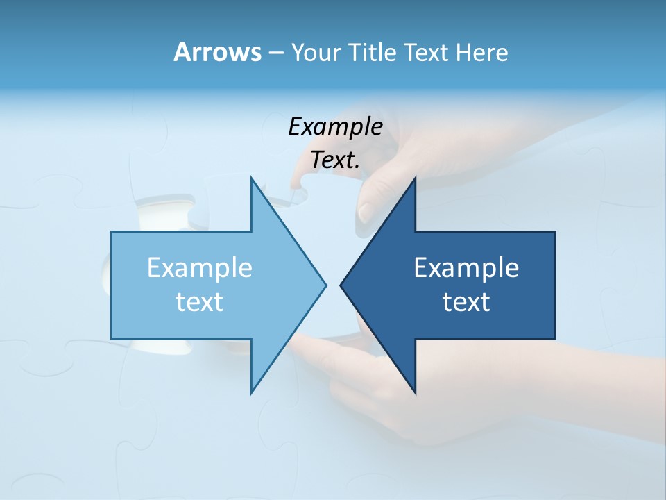 Solution Hand White PowerPoint Template