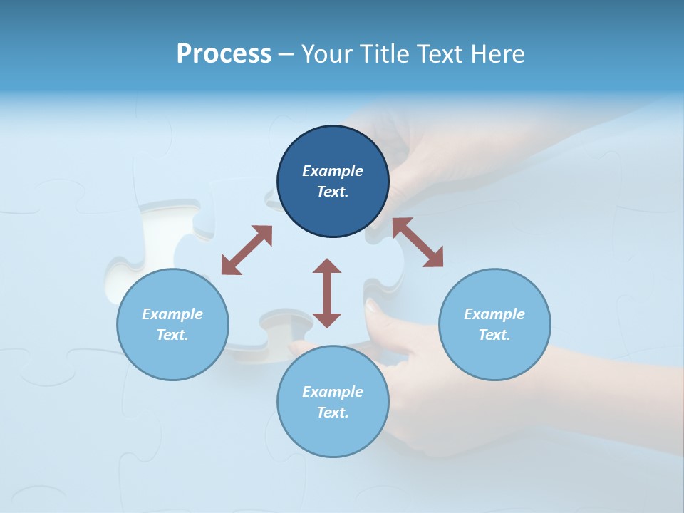 Solution Hand White PowerPoint Template