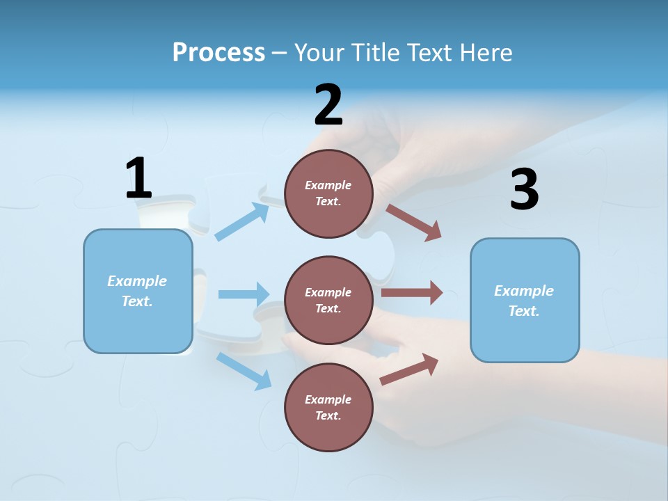 Solution Hand White PowerPoint Template