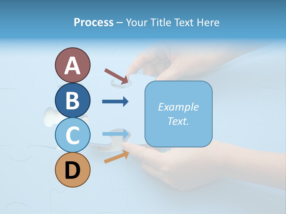 Solution Hand White PowerPoint Template