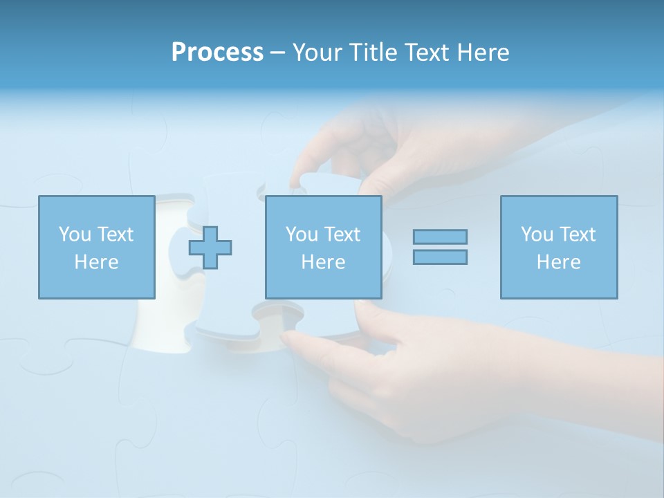 Solution Hand White PowerPoint Template