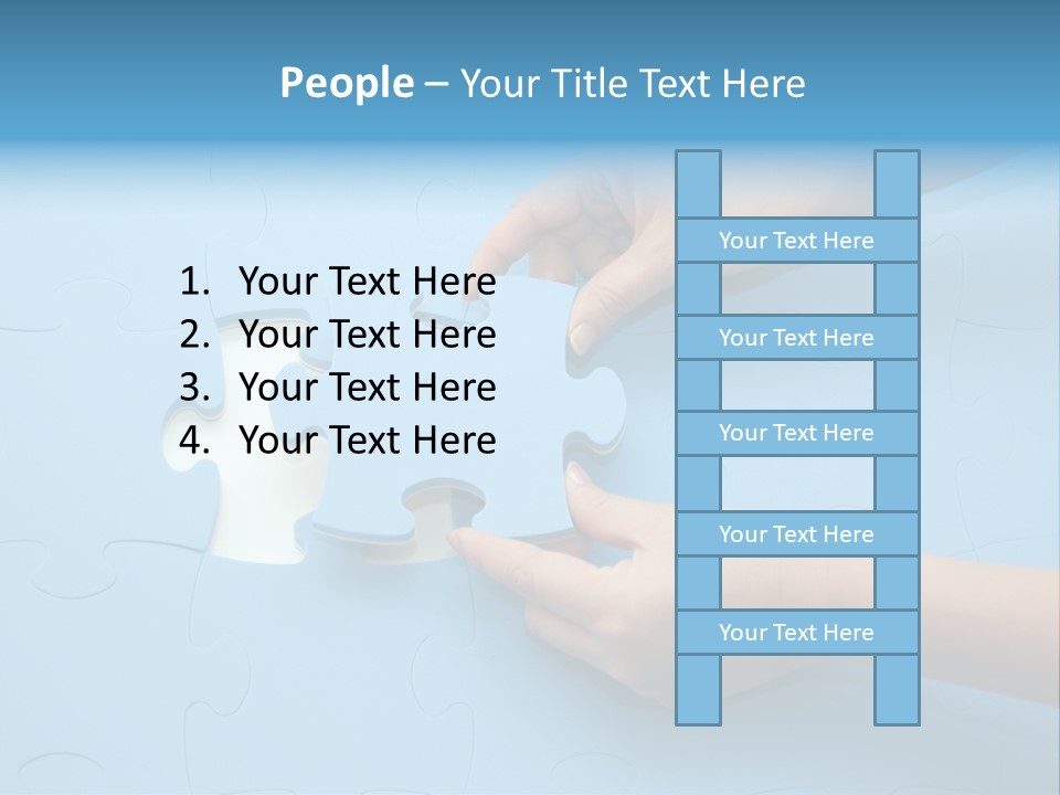 Solution Hand White PowerPoint Template