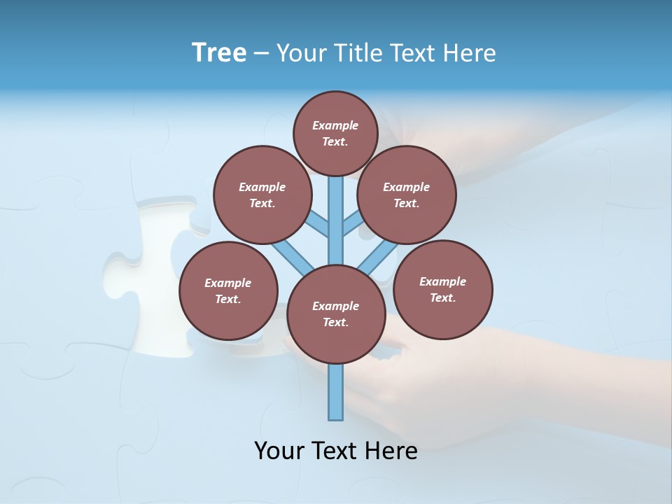 Solution Hand White PowerPoint Template