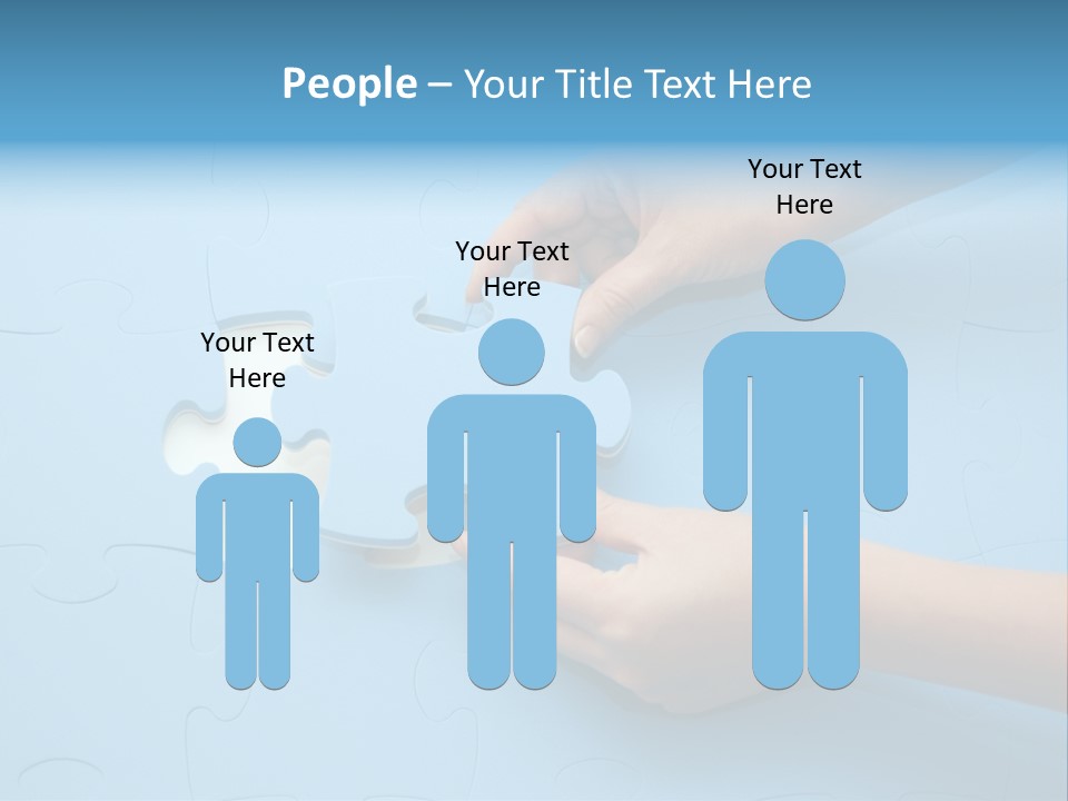 Solution Hand White PowerPoint Template