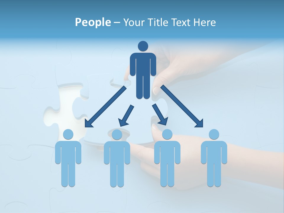 Solution Hand White PowerPoint Template