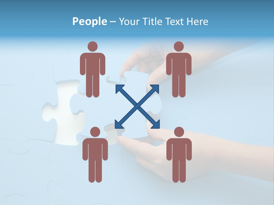 Solution Hand White PowerPoint Template