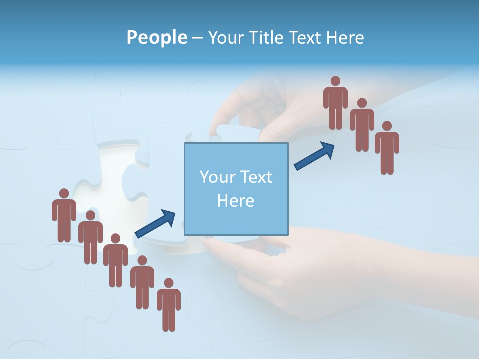 Solution Hand White PowerPoint Template