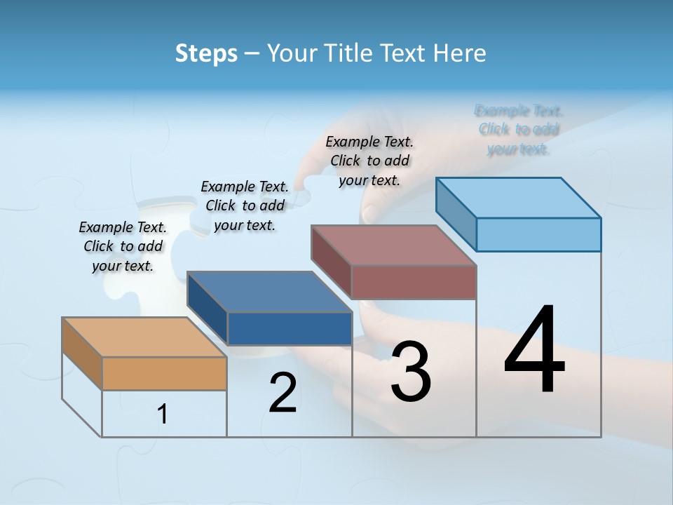 Solution Hand White PowerPoint Template