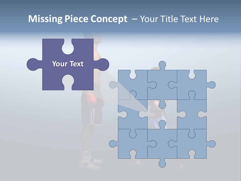 Man Goliath Competition PowerPoint Template