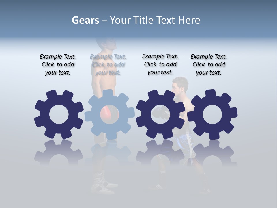 Man Goliath Competition PowerPoint Template