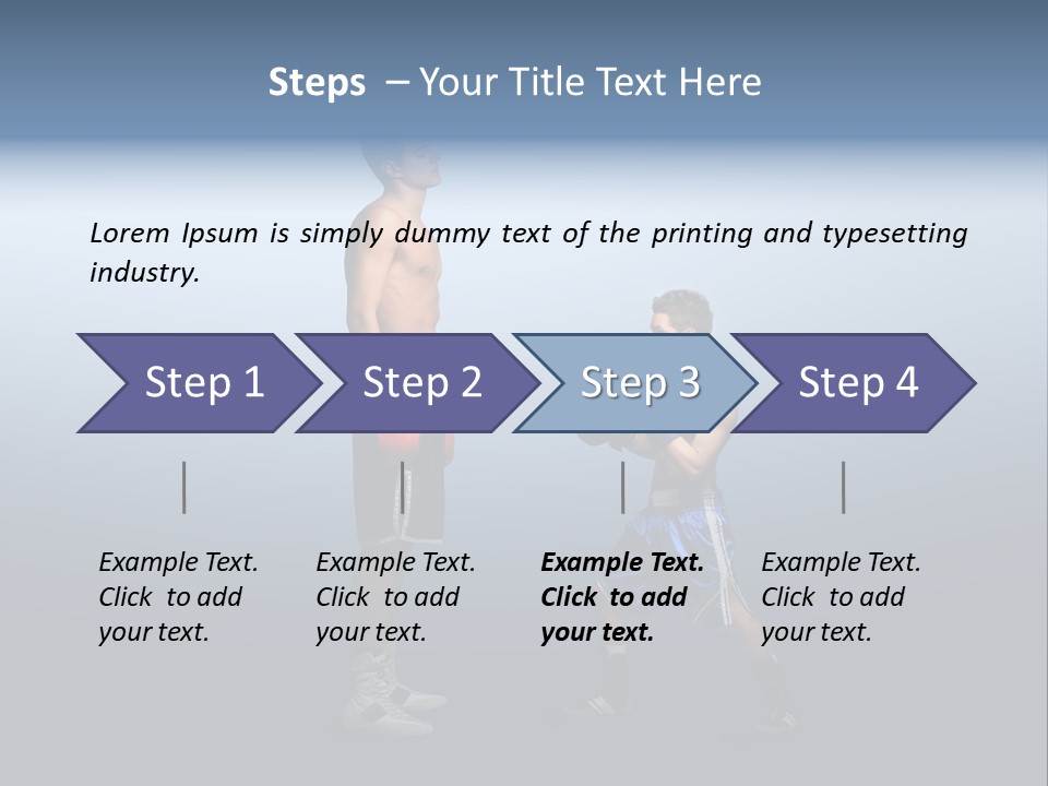 Man Goliath Competition PowerPoint Template