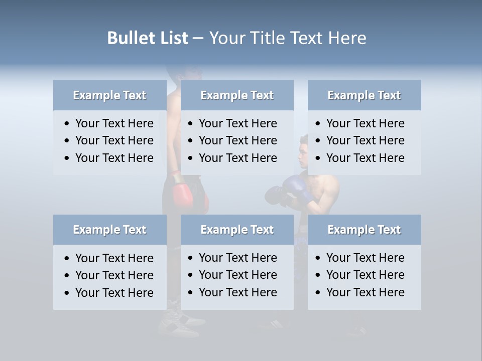 Man Goliath Competition PowerPoint Template
