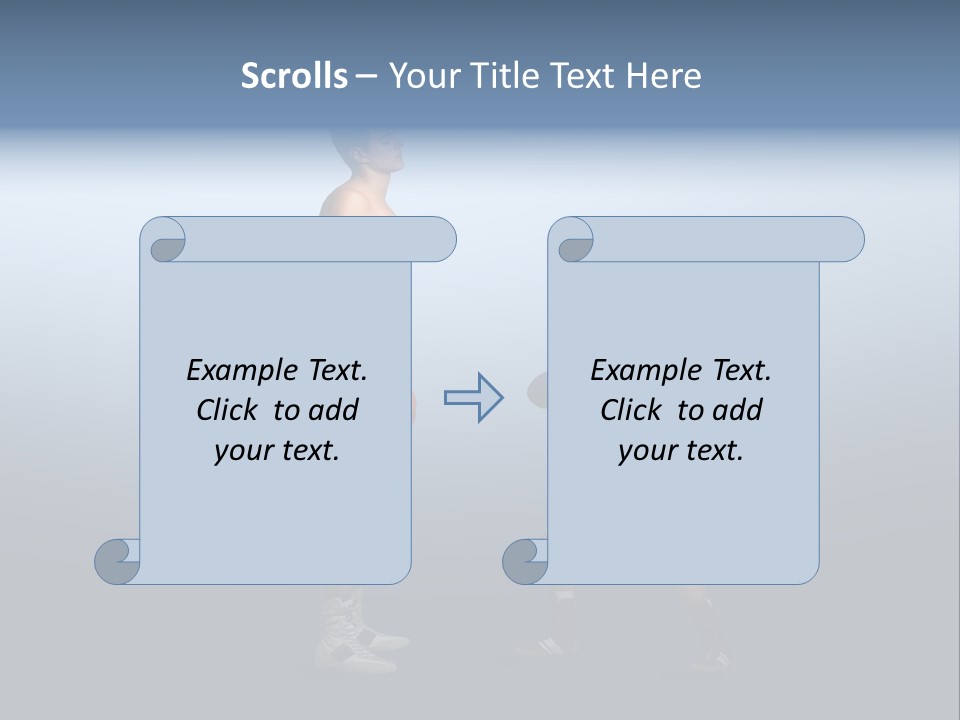 Man Goliath Competition PowerPoint Template