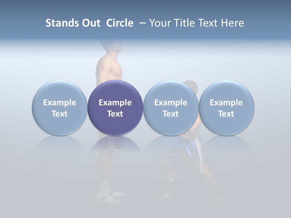 Man Goliath Competition PowerPoint Template