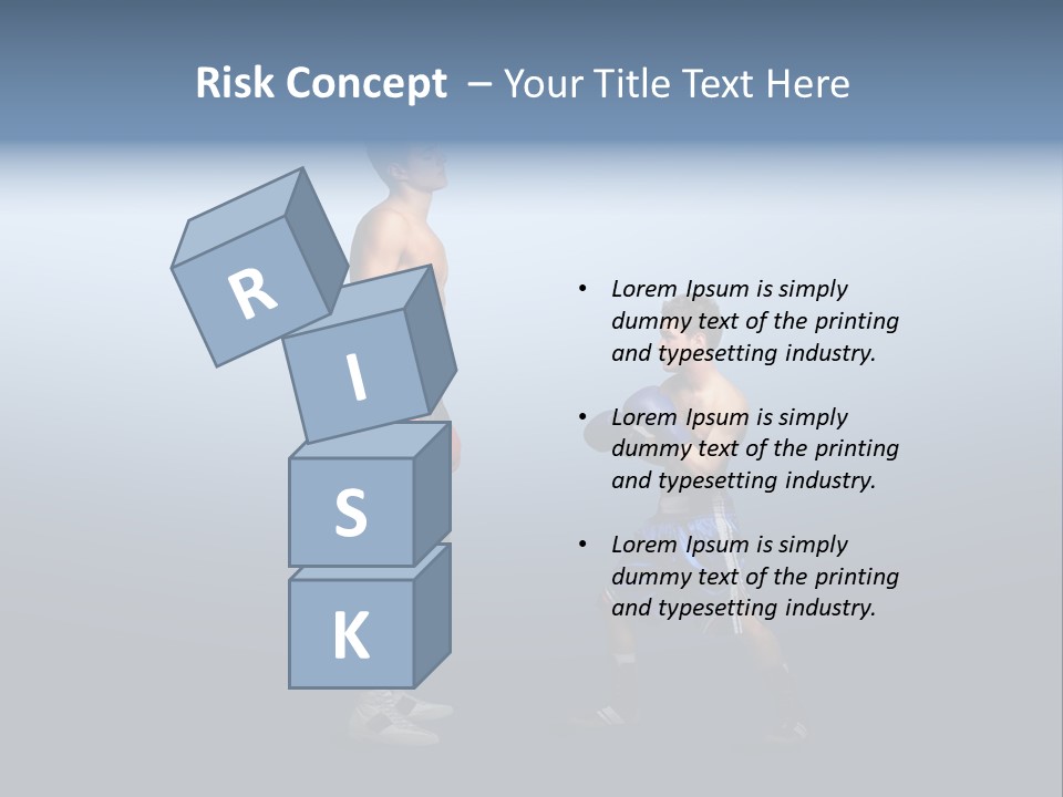 Man Goliath Competition PowerPoint Template