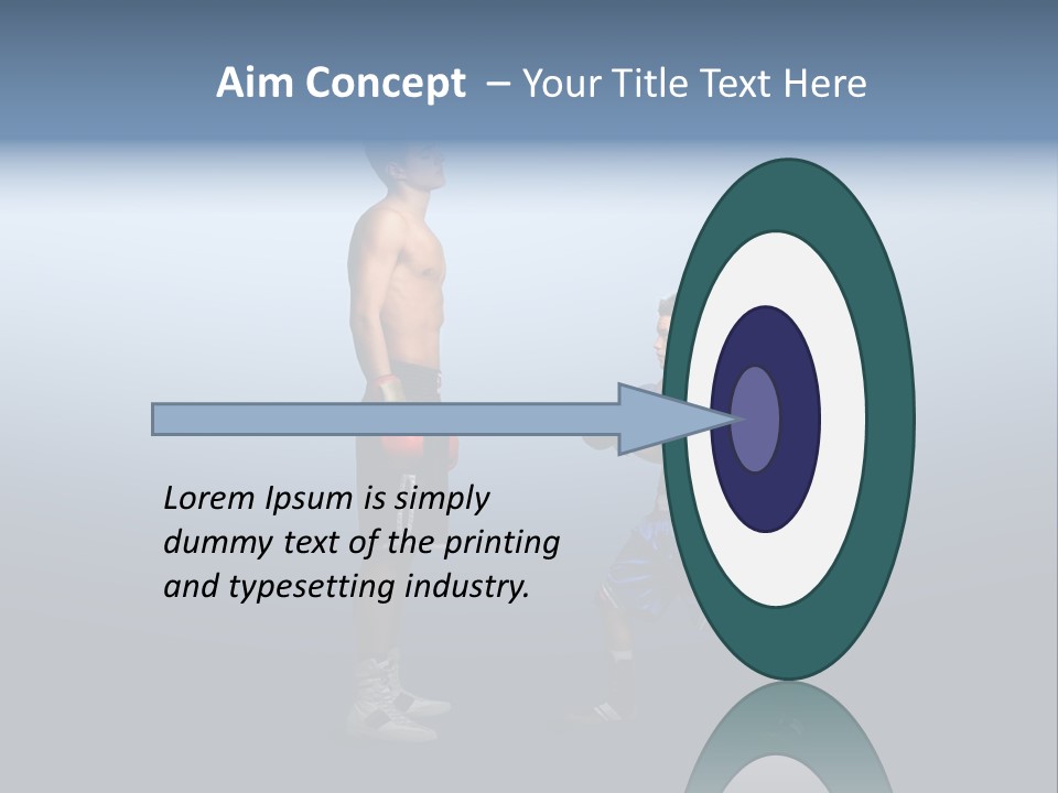 Man Goliath Competition PowerPoint Template