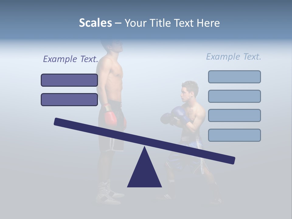 Man Goliath Competition PowerPoint Template