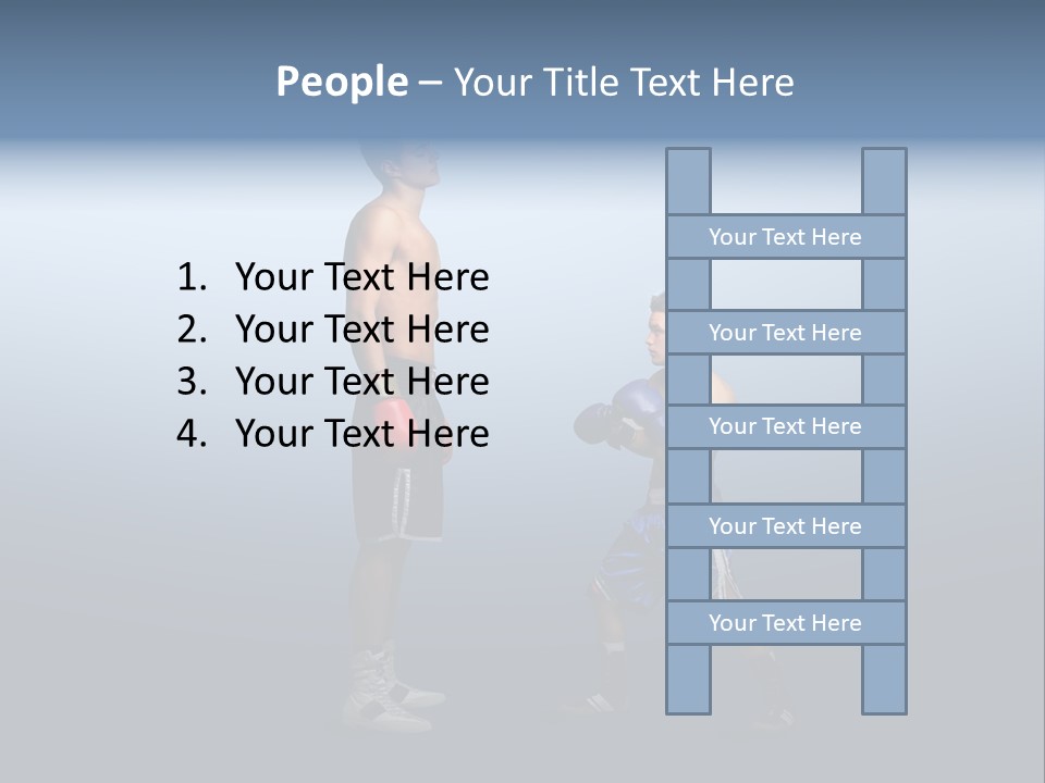Man Goliath Competition PowerPoint Template