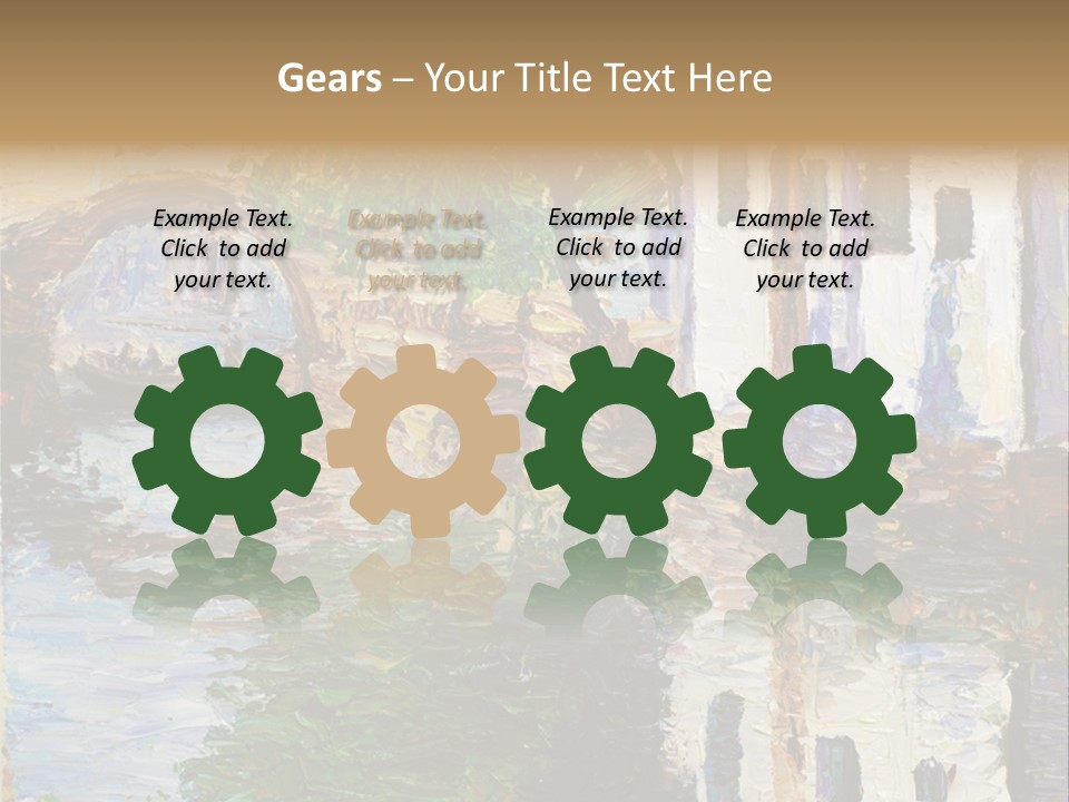 Background Reflect Night PowerPoint Template