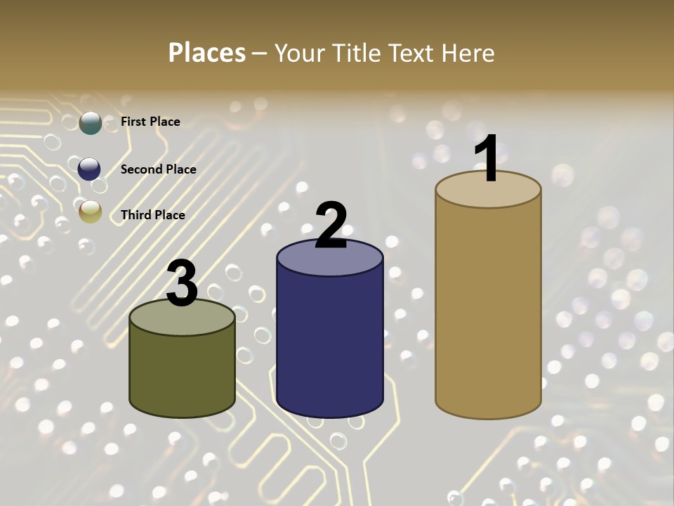 Resistors Blue Hardware PowerPoint Template