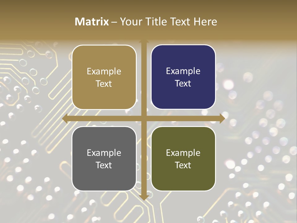Resistors Blue Hardware PowerPoint Template
