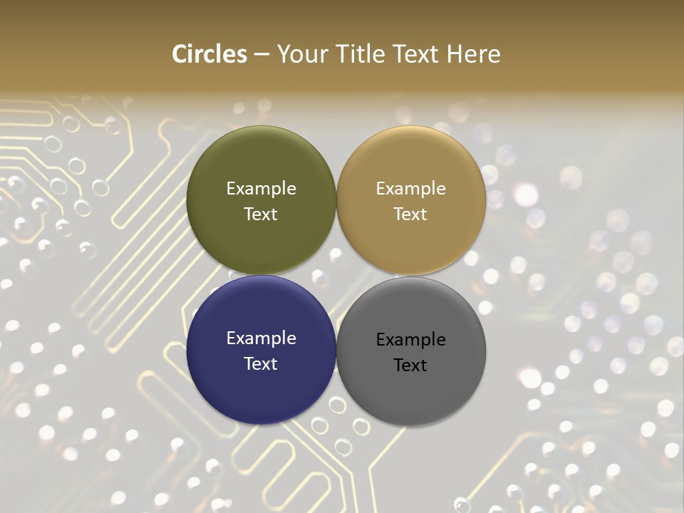 Resistors Blue Hardware PowerPoint Template