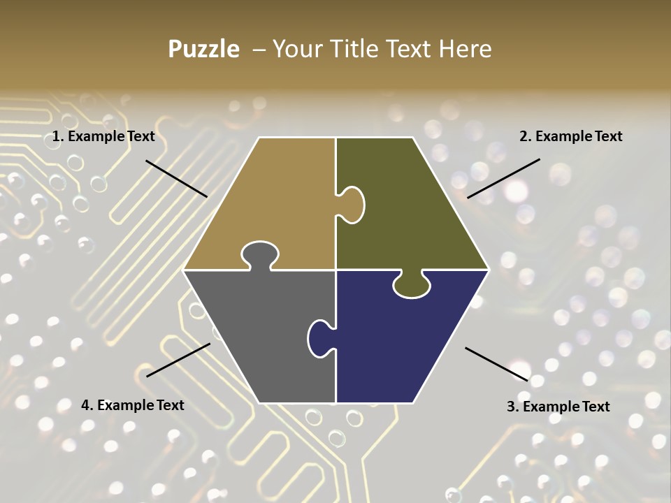 Resistors Blue Hardware PowerPoint Template