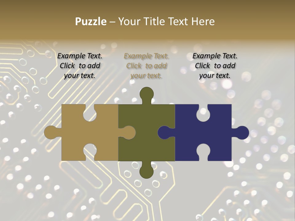 Resistors Blue Hardware PowerPoint Template