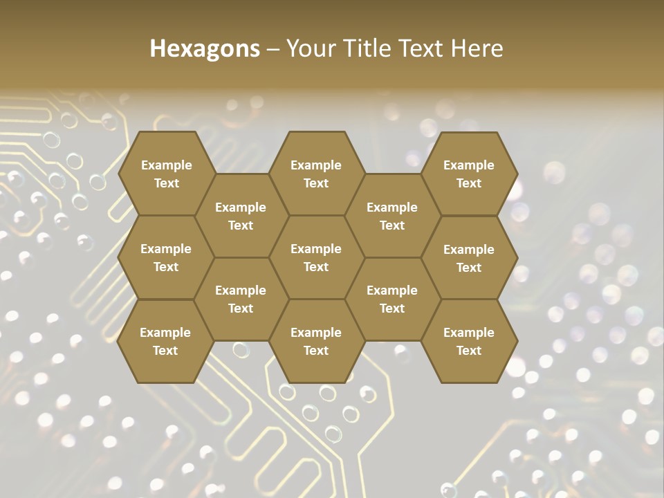 Resistors Blue Hardware PowerPoint Template