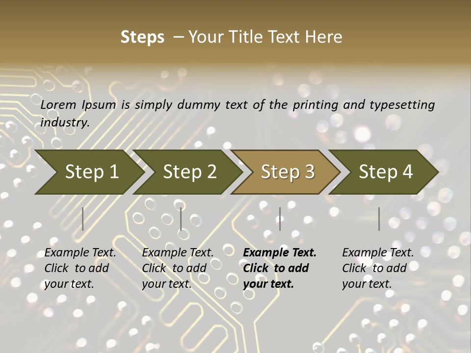 Resistors Blue Hardware PowerPoint Template