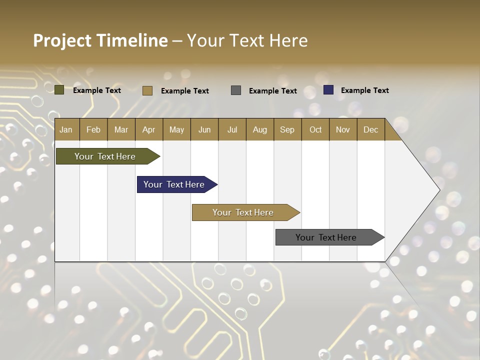 Resistors Blue Hardware PowerPoint Template
